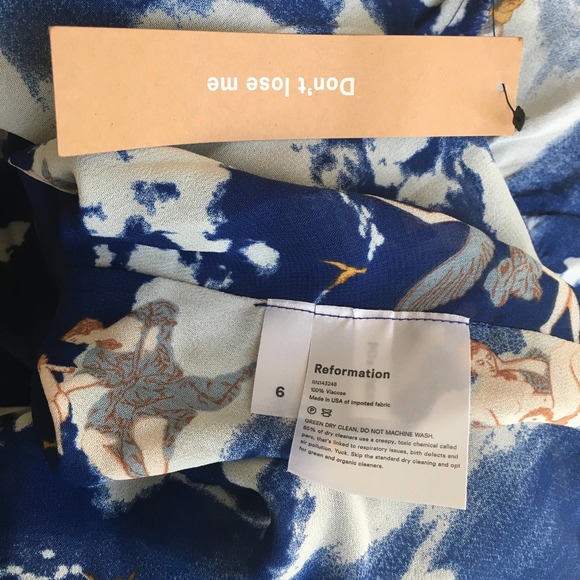 🚫SOLD🚫REFORMATION Laurelei Dress Heaven Blue - Picture 5 of 5